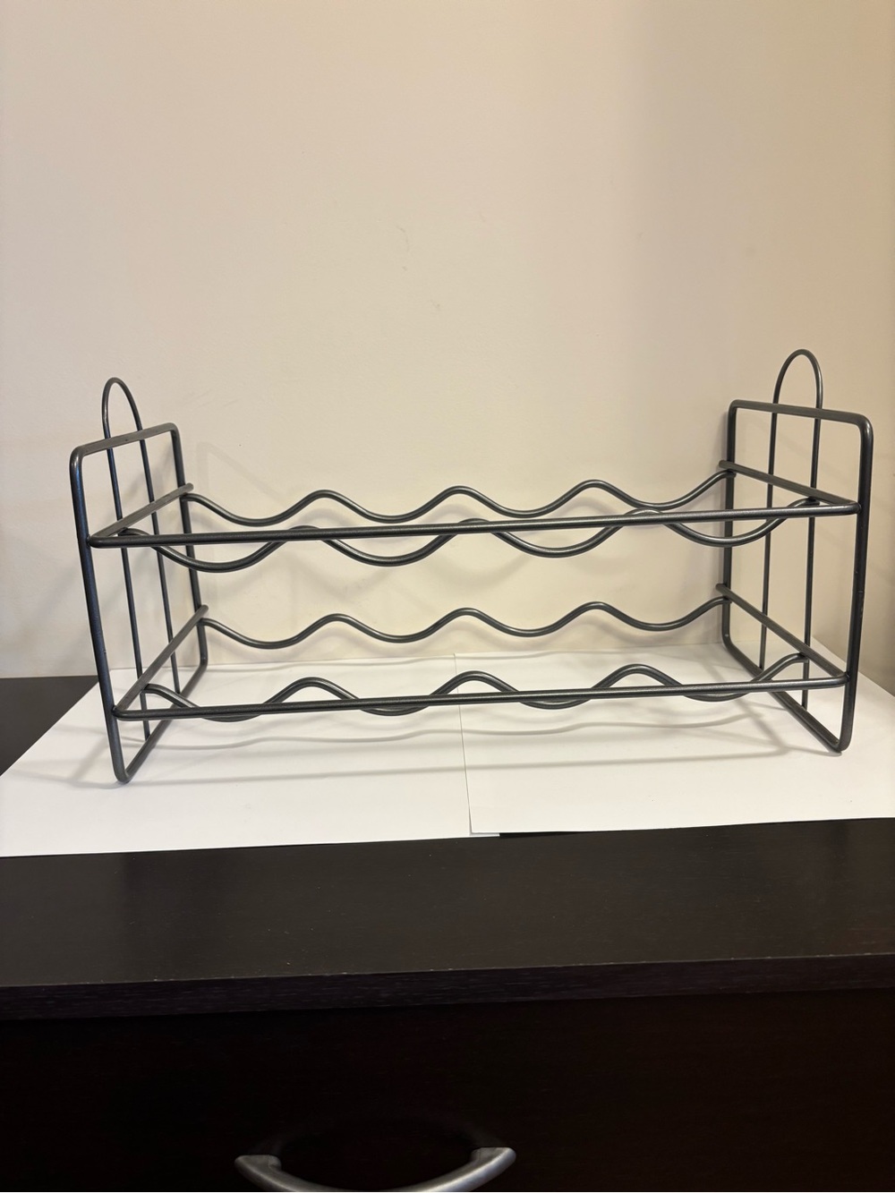 Source Unknown Metal 2-Tier Wine Rack - Gray